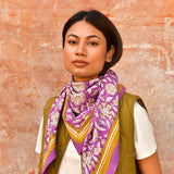 Grand foulard CARTHAGE Violet — vue 2