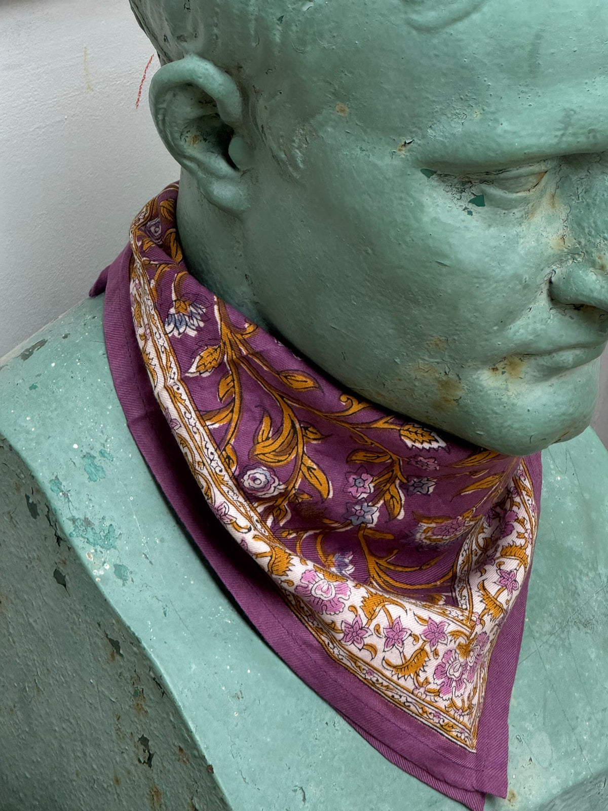 Petit foulard HALICARNASSE Prune — vue 3