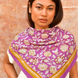 Grand foulard CARTHAGE Violet — vue 3