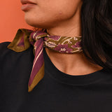 Petit foulard HÉLIOS Kaki — vue 2