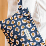 Pochette plate / tablette - LÉOPARD Bleu marine — vue 3