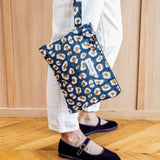 Pochette plate / tablette - LÉOPARD Bleu marine — vue 2