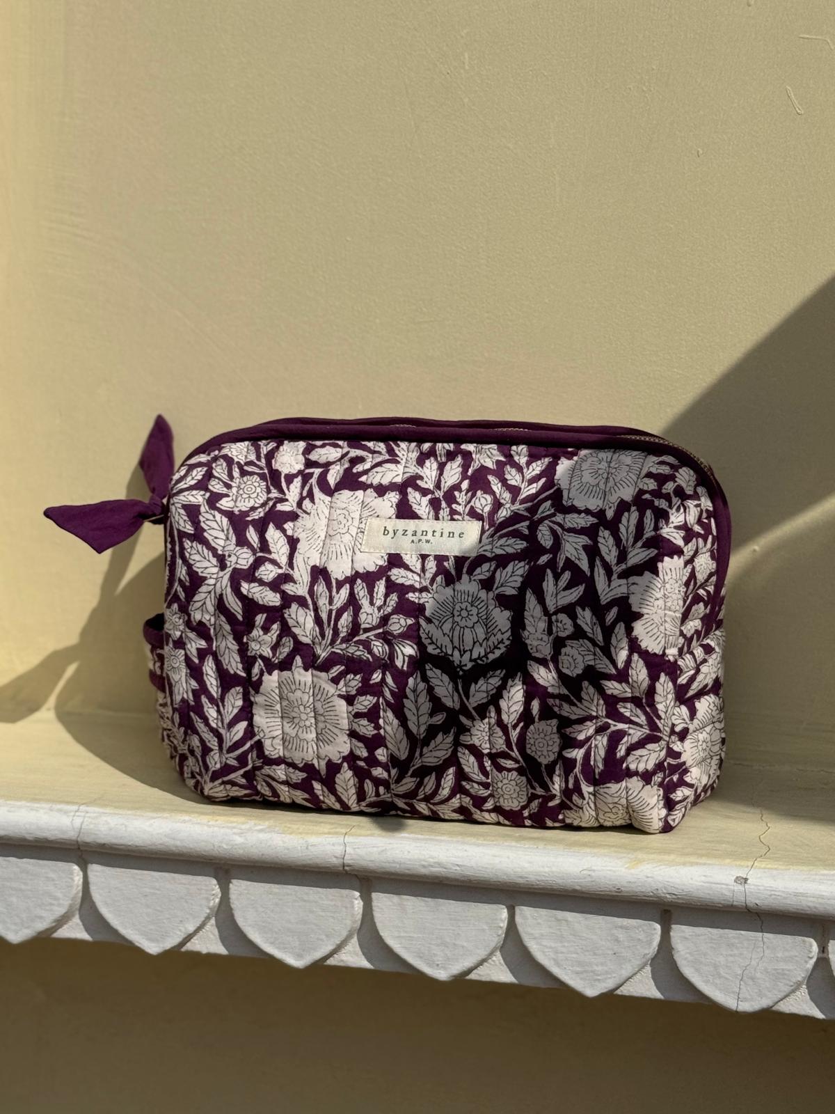 Trousse de toilette femme XL - Antioche Prune — vue 3